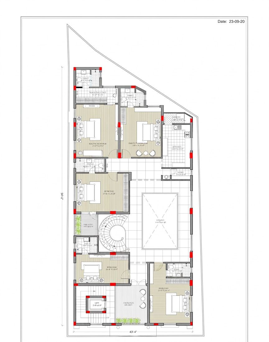Level 02 · First Floor — schematic floor plan