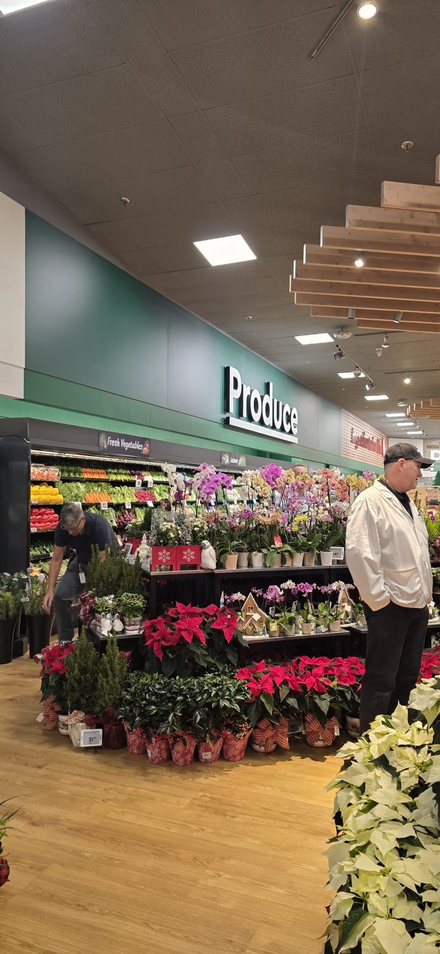 Fresh produce section with vibrant displays