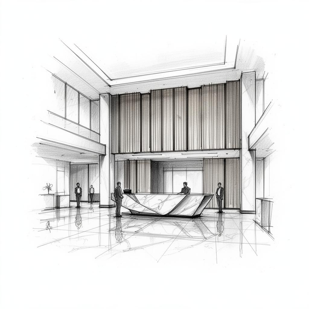 Lobby — concept sketch
