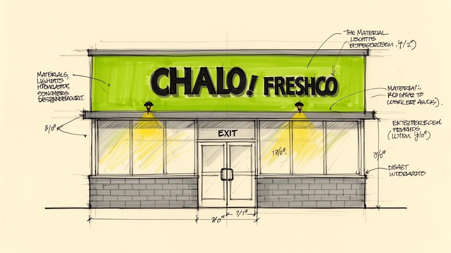 Storefront Sketch