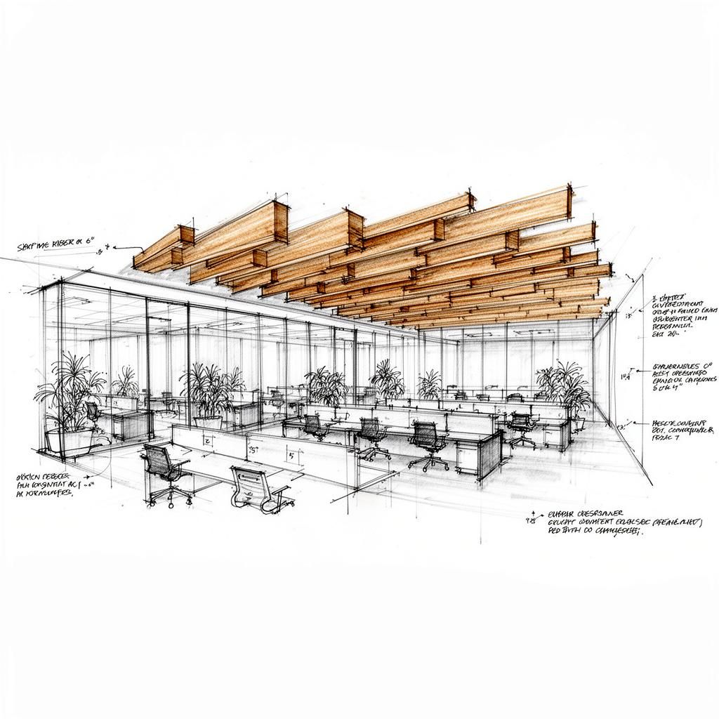 Workspace ceiling — perspective